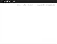 Tablet Screenshot of luckybelly.com